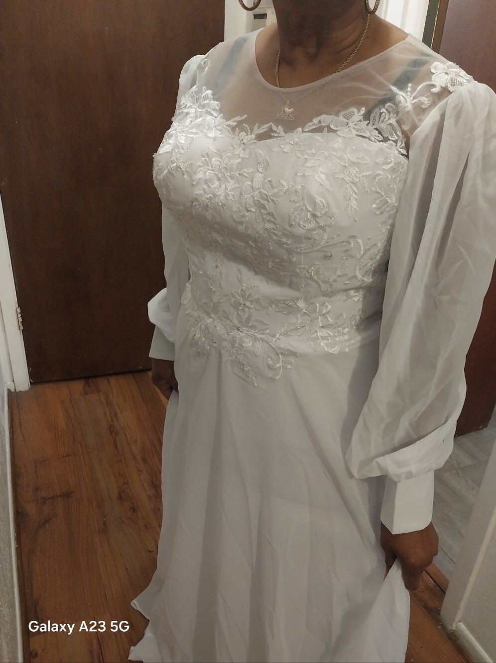 Chic White Lace Wedding Or FORMAL Dress.